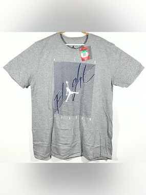 Nike Air Jordan Jumpman Flight Graphic T-Shirt Men’s Size XL Gray Basketball NWT